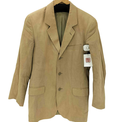 アニエスベーオム Agnes b.homme 90S OLD MADE IN FRANCE フランス製 サンライズ期 裏地 混紡 3B コットン ツイル テーラード ジャケット メンズ FR:48
