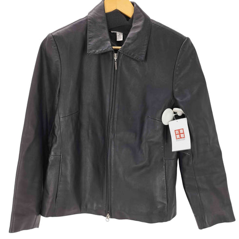 Lamb Leather Single Riders Jacket 羊革 ラムレザー シングル ライダース ジャケット ダブルジップ メンズ import:M
