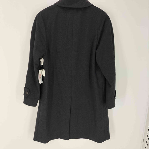 カシミヤ CASHMERE CASHMERE 100% Balmacaan Long Coat カシミア 100% バルマカーン ステンカラー ロング コート 比翼 メンズ import:L