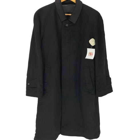 カシミヤ CASHMERE CASHMERE 100% Balmacaan Long Coat カシミア 100% バルマカーン ステンカラー ロング コート 比翼 メンズ import:L