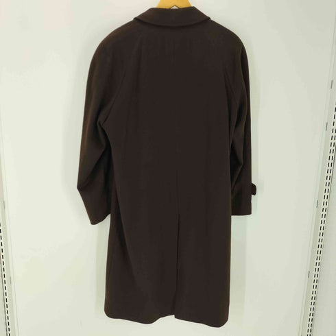 カシミヤ CASHMERE CASHMERE 100% Balmacaan Long Coat カシミア 100% バルマカーン ステンカラー ロング コート 比翼 メンズ import:L