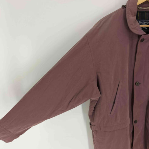 バーバリーズ BURBERRYS 90-00S キルティングライナー付き サイドアジャスター 丸襟 ラウンドカラー ハーフコート メンズ import:L