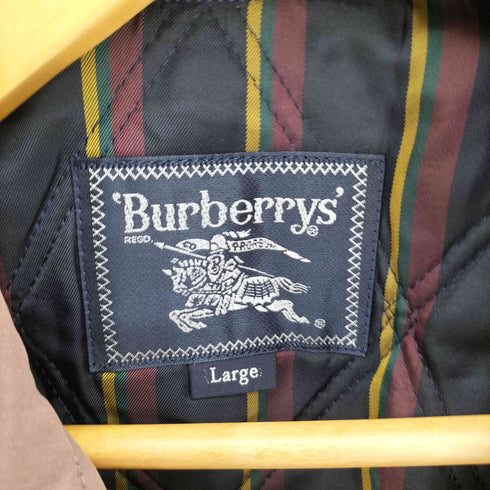 バーバリーズ BURBERRYS 90-00S キルティングライナー付き サイドアジャスター 丸襟 ラウンドカラー ハーフコート メンズ import:L