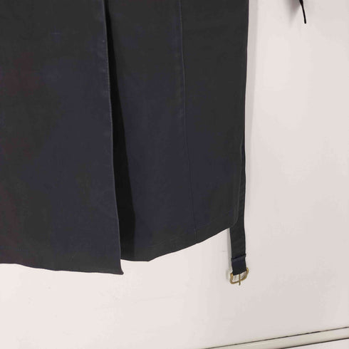 マッキントッシュフィロソフィー MACKINTOSH PHILOSOPHY 裏地ドット 水玉 キルティング ライナー付き ゴム引き ガンフラップ ブラック バルマカーン ステンカラー ロング コート レディース import:M