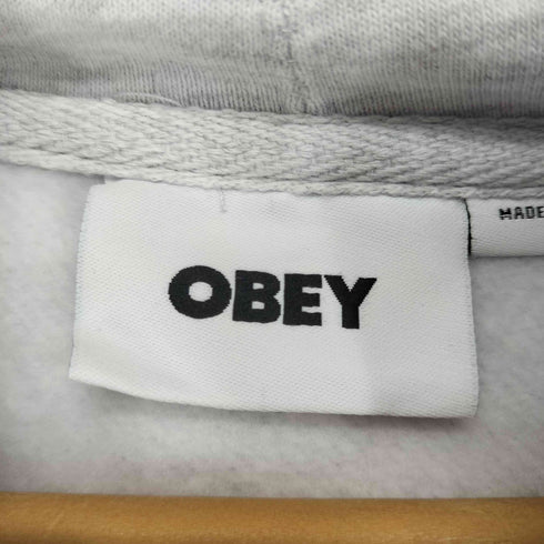 オベイ OBEY TRIPLE TROUBLE OBEY INVADER HOODIE メンズ JPN:L
