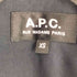 アーペーセー A.P.C. MADE IN ITALY イタリア製 染め生地 コットン ガンフラップ スプリング ブラック バルマカーン ステンカラー ロング コート レディース import:XS