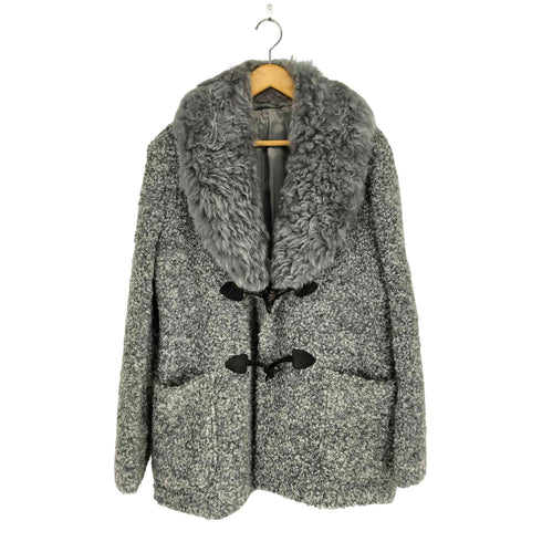 エポカウォモ Epoca uomo アルパカ混ファーダッフルコート メンズ 50