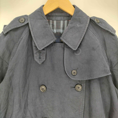 バーバリーズ BURBERRYS 80-90S 英国製 裏地ノバチェック ダブル トレンチコート レディース