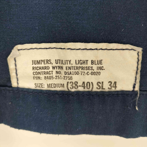 ユーエスネイビー U.S.NAVY 70S JUMPERS UTILITY USN プルオーバーシャツ メンズ import:M