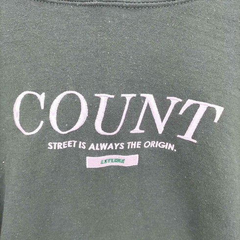 Leiline COUNT ロゴ刺繍 プルオーバーパーカー メンズ XL