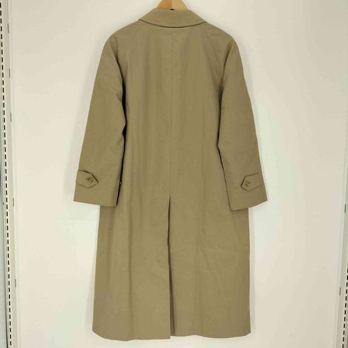 バーバリーズ BURBERRYS 80-90S 英国製 裏地ノバチェック柄 比翼 ステンカラーコート バルカマーンコート レディース