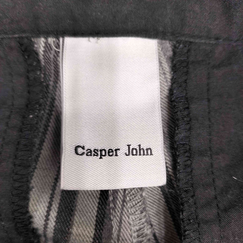 キャスパージョン CASPER JOHN ストライプワイドスラックス メンズ JPN:M