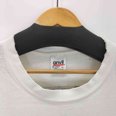 アンビル Anvil USA製 90S シングルステッチ プリントクルーネックTシャツ メンズ import:L