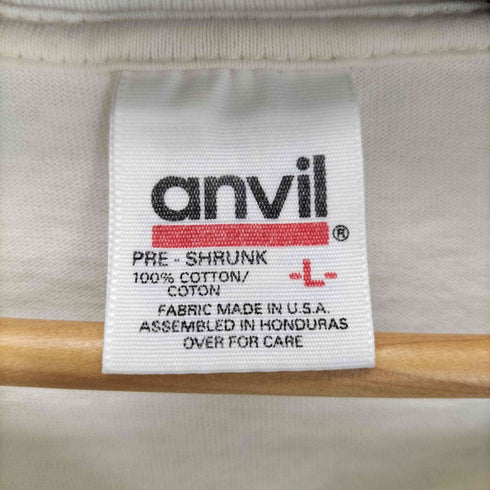 アンビル Anvil USA製 90S シングルステッチ プリントクルーネックTシャツ メンズ import:L