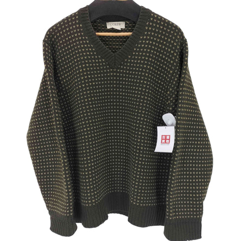 ジェイクルー J.CREW 90S バーズアイ vネックニット メンズ import:L