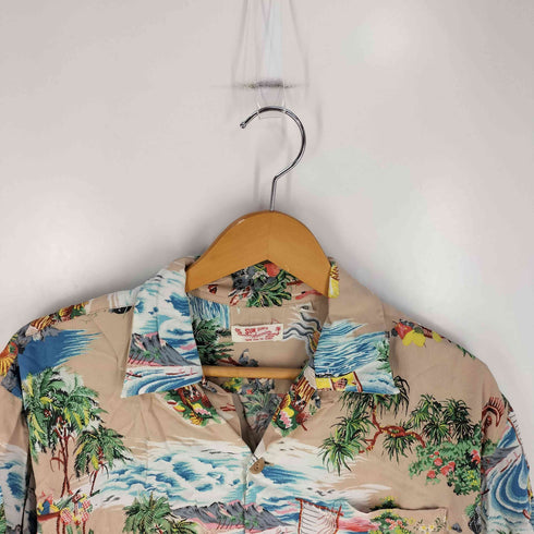 サンサーフ SUN SURF アロハシャツ S/S RAYON HAWAIIAN SHIRT ISLAND CHRONICLE メンズ JPN:L