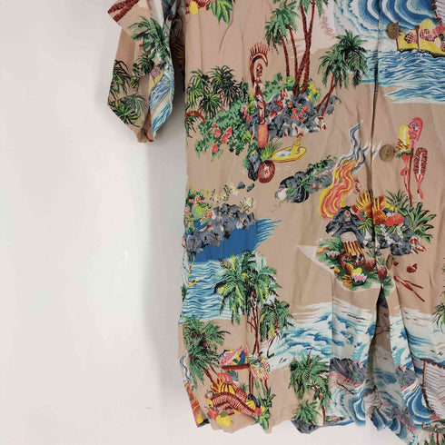 サンサーフ SUN SURF アロハシャツ S/S RAYON HAWAIIAN SHIRT ISLAND CHRONICLE メンズ JPN:L