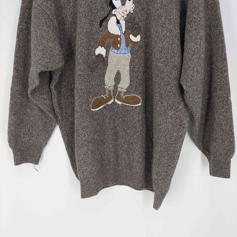 GEORGYA STUDIO テーマパーク キャラクター 刺繍 プルオーバーニット セーター メンズ
