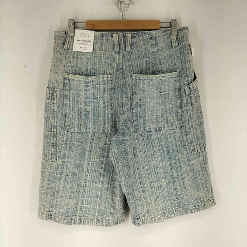 ザラ ZARA 織柄 テクスチャー ワークショーツ メンズ US 31