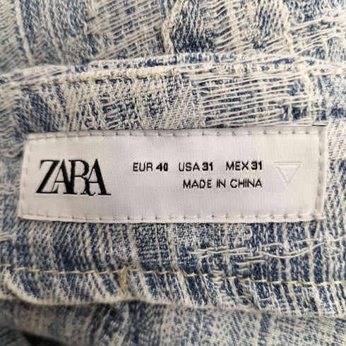 ザラ ZARA 織柄 テクスチャー ワークショーツ メンズ US 31