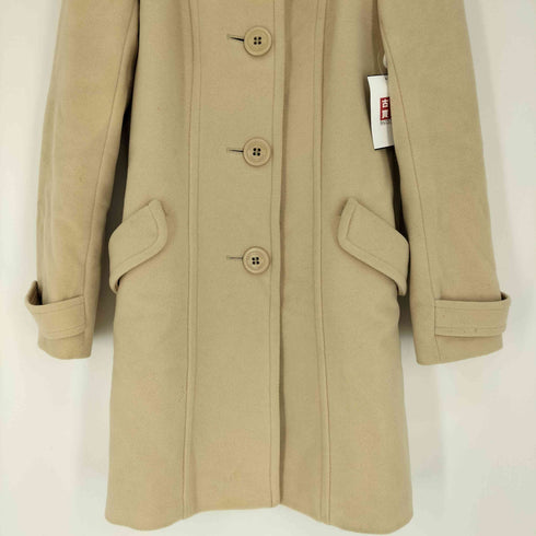 バーバリーブルーレーベル BURBERRY BLUE LABEL 裏地ノバチェック Aライン ナイロン混ウールコート レディース EUR:38