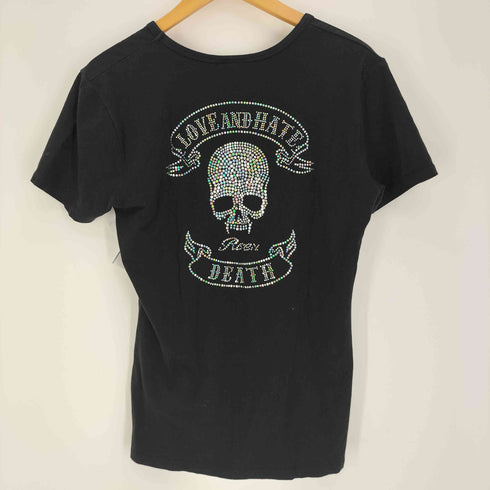 ロエン Roen ハート スカル スパンコール S/S Tシャツ Y2K メンズ import:L
