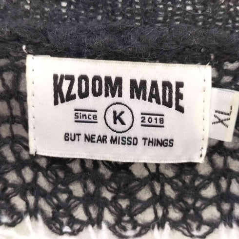 KZOOM MADE ダメージ加工 ストライプ ニット Y2K メンズ import:XL