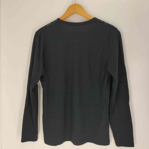 ロエン Roen スカル レオパード プリント L/S Vネック カットソー メンズ