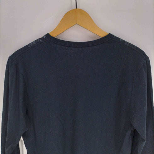 ロエン Roen スカル レオパード プリント L/S Vネック カットソー メンズ