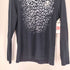 ロエン Roen スカル レオパード プリント L/S Vネック カットソー メンズ