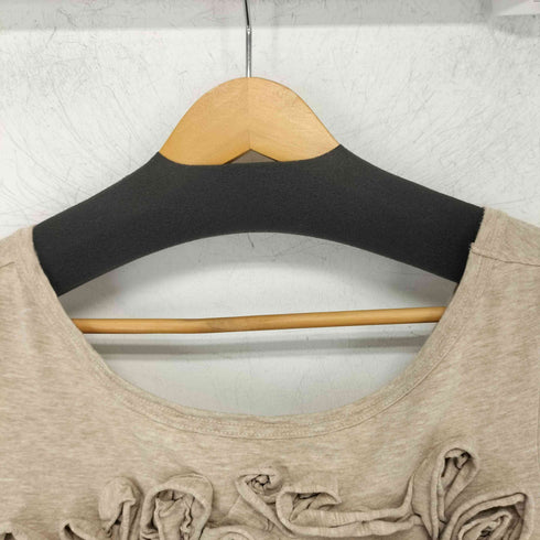 ローブドシャンブルコムデギャルソン robe de chambre COMME des GARCONS 98ss ad1997 コットン 立体 薔薇 ボートネック カットソー レディース