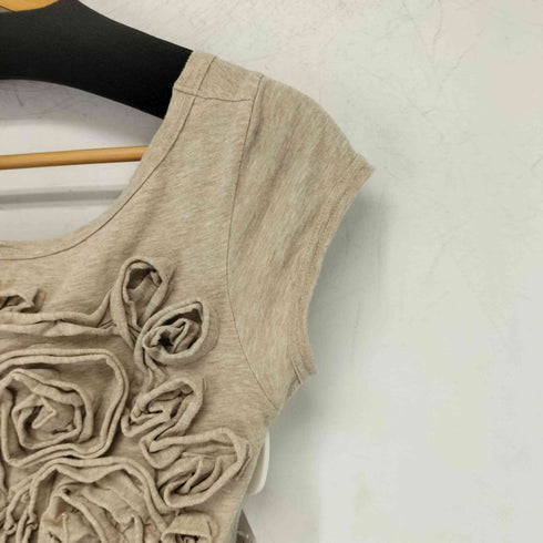 ローブドシャンブルコムデギャルソン robe de chambre COMME des GARCONS 98ss ad1997 コットン 立体 薔薇 ボートネック カットソー レディース