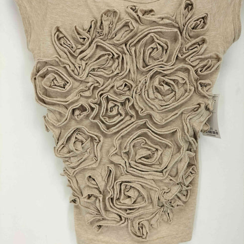 ローブドシャンブルコムデギャルソン robe de chambre COMME des GARCONS 98ss ad1997 コットン 立体 薔薇 ボートネック カットソー レディース