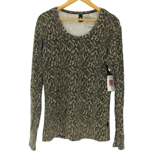 ロエン Roen レオパード プリント L/S クルーネック カットソー メンズ