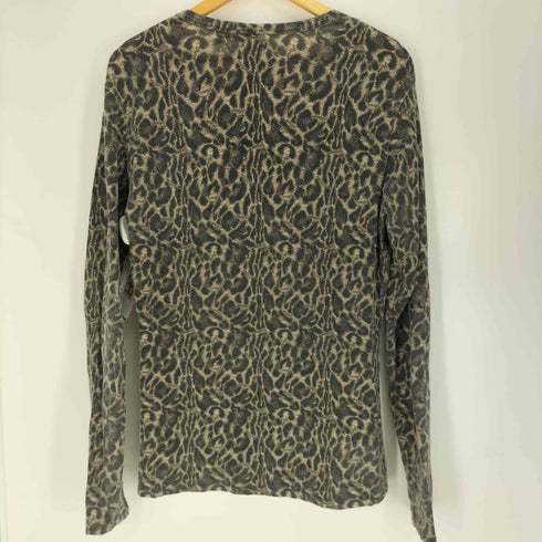 ロエン Roen レオパード プリント L/S クルーネック カットソー メンズ