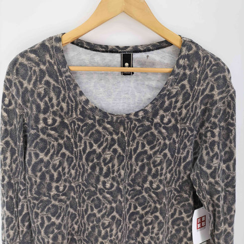 ロエン Roen レオパード プリント L/S クルーネック カットソー メンズ