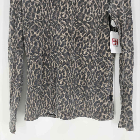 ロエン Roen レオパード プリント L/S クルーネック カットソー メンズ