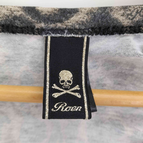 ロエン Roen レオパード プリント L/S クルーネック カットソー メンズ