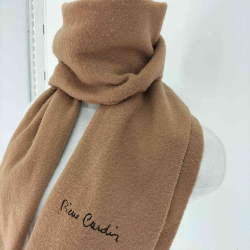 ピエールカルダン pierre cardin イタリア製 カシミヤ キャメル ストール マフラー レディース