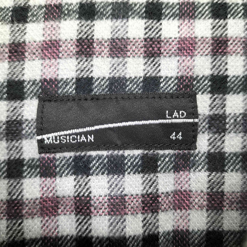 ラッドミュージシャン LAD MUSICIAN BIG SHIRT ギンガムチェック 長袖シャツ メンズ JPN:44