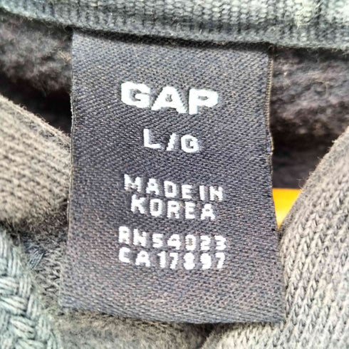ギャップ Gap 00S OLD 韓国製 紺タグ カレッジロゴプリントパーカー メンズ import:L