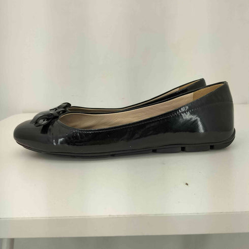 プラダ PRADA PRADA SPORT リボン エナメル バレエシューズ レディース 36