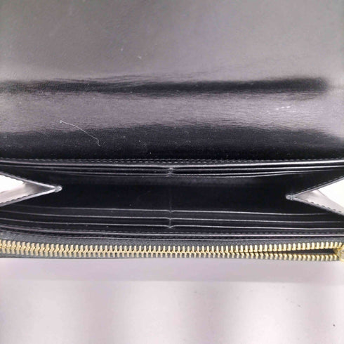 サンローランパリ SAINT LAURENT PARIS 金ロゴ レザー 長財布 メンズ