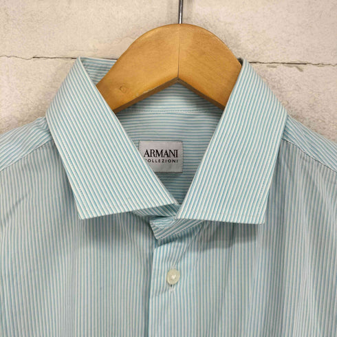 アルマーニコレツィオーニ ARMANI COLLEZIONI ストライプシャツ メンズ 15/40