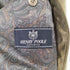 HENRY POOLE コットン シルク混 比翼 裏地ペイズリー 中綿 ブルゾン メンズ JPN:M