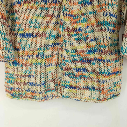 ザラ ZARA マルチカラー ボタンレス カーディガン レディース