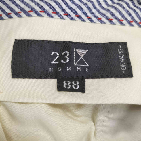 ニジュウサンクオム 23区HOMME 2タックベロアスラックス メンズ 88