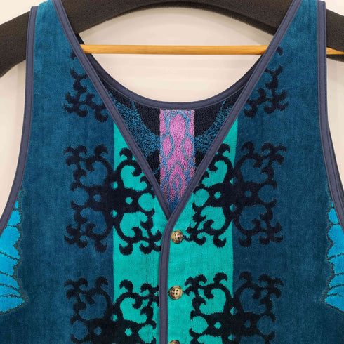 横浜ナナ YOKOHAMA NANA 2WAY 総柄 B蝶 パピヨン タオル地 ノースリーブ ワンピース レディース