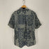ラルフローレン RALPH LAUREN indigo ペイズリー柄比翼S/S ポロシャツ メンズ import:XL