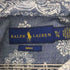ラルフローレン RALPH LAUREN indigo ペイズリー柄比翼S/S ポロシャツ メンズ import:XL